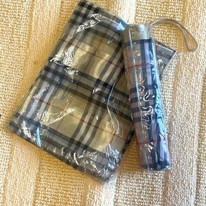 Stylish - umbrella & silk scarf bundle